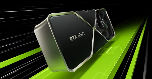 GeForce RTX 4080 Founders Edition card render (GeForce News launch article image) GeForce RTX 4080