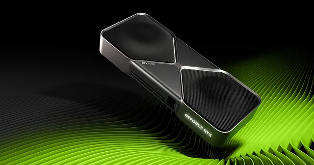 GeForce RTX 5090 Founders Edition card render GeForce RTX 5090