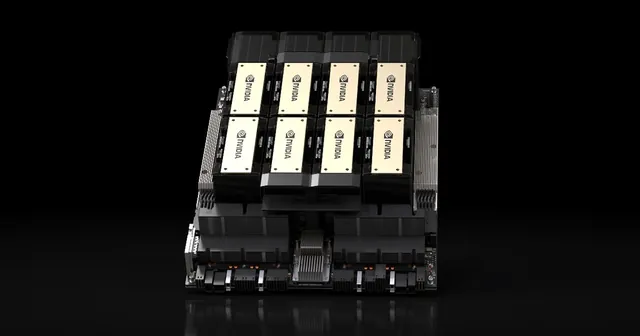 HGX H200 8-GPU baseboard render H200