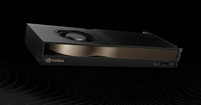 RTX PRO 4500 Blackwell blower-style workstation card render RTX PRO 4500 Blackwell